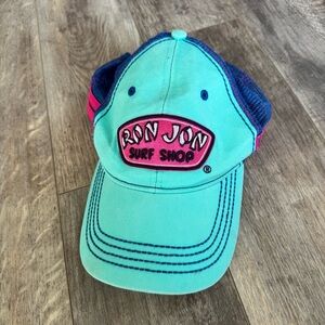 Ron Jon Surf Shop Colorful Blue and Aqua SnapBack Baseball Hat